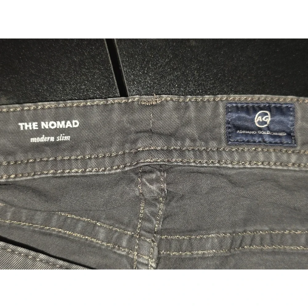 AG Adriano Goldschmied The Nomad Modern Slim Gray Pants Mens 30x34 Casual Street